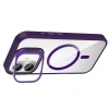 Apple iPhone 16 Kılıf Standlı ve Kamera Lens Hediyeli M-Safe Şarj Özellikli Zore Etro Kapak