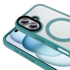 Apple iPhone 16 Plus Kılıf Mat Arka Yüzey Wireless Şarj Özellikli Zore Flet M-safe Kapak