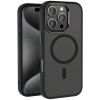 Apple iPhone 16 Pro Kılıf M-safe Şarj Özellikli Parlak Kamera Çerçeveli Zore Kost Kapak