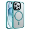 Apple iPhone 16 Pro Kılıf Mat Arka Yüzey Wireless Şarj Özellikli Zore Flet M-safe Kapak