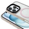 Apple iPhone 16 Pro Kılıf Mat Arka Yüzey Wireless Şarj Özellikli Zore Flet M-safe Kapak