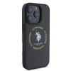 Apple iPhone 16 Pro Kılıf U.S. Polo Assn. Orjinal Lisanslı M-safe Şarj Özellikli Circle ve Double Horse Logolu Deri Kapak