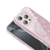 Apple iPhone 16 Pro Max Kılıf M-safe Şarj Özellikli Parlayan Simli Zore Okso Kapak