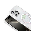 Apple iPhone 16 Pro Max Kılıf M-Safe Şarj Özellikli Şeffaf Zore Folk Sert Kapak