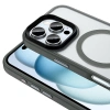 Apple iPhone 16 Pro Max Kılıf Mat Arka Yüzey Wireless Şarj Özellikli Zore Flet M-safe Kapak