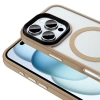 Apple iPhone 16 Pro Max Kılıf Mat Arka Yüzey Wireless Şarj Özellikli Zore Flet M-safe Kapak