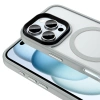 Apple iPhone 16 Pro Max Kılıf Mat Arka Yüzey Wireless Şarj Özellikli Zore Flet M-safe Kapak