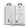 Apple iPhone 16 Pro Max Kılıf U.S. Polo Assn. Orjinal Lisanslı M-safe Şarj Özellikli IML Double Horse Logolu Ring Kapak