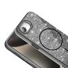 Apple iPhone 16E Kılıf M-safe Şarj Özellikli Parlayan Simli Zore Okso Kapak