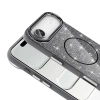 Apple iPhone 17 Air Kılıf M-safe Şarj Özellikli Parlayan Simli Zore Okso Kapak