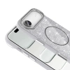 Apple iPhone 17 Air Kılıf M-safe Şarj Özellikli Parlayan Simli Zore Okso Kapak