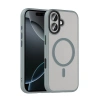 Apple iPhone 17 Kılıf Mat Arka Yüzey Wireless Şarj Özellikli Zore Flet M-safe Kapak