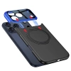 Apple iPhone 17 Pro Kılıf M-safe Şarj Özellikli 360 Derece Standlı Çift Parçalı Zore Torino Kapak