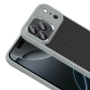 Apple iPhone 17 Pro Kılıf M-Safe Şarj Özellikli Karbon Fiber Görünümlü Zore Truva Silikon Kapak