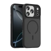 Apple iPhone 17 Pro Kılıf Mat Arka Yüzey Wireless Şarj Özellikli Zore Flet M-safe Kapak