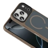 Apple iPhone 17 Pro Kılıf Mat Arka Yüzey Wireless Şarj Özellikli Zore Flet M-safe Kapak