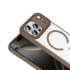 Apple iPhone 17 Pro Kılıf Wireless Şarj Özellikli Zore Krom M-safe Silikon Kapak
