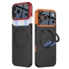 Apple iPhone 17 Pro Max Kılıf M-safe Şarj Özellikli 360 Derece Standlı Çift Parçalı Zore Torino Kapak