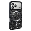 Apple iPhone 17 Pro Max Kılıf Pırlanta Tasarımlı M-safe Şarj Özellikli Zore Mozaik Silikon Kapak
