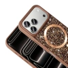 Apple iPhone 17 Pro Max Kılıf Pırlanta Tasarımlı M-safe Şarj Özellikli Zore Mozaik Silikon Kapak