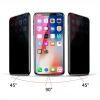 Apple iPhone XS 5.8 ​​​​​​​​​​​​Zore Rika Premium Privacy Temperli Cam Ekran Koruyucu