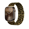 Apple Watch 38mm Zore KRD-01 Leopar Desenli Metal Kordon