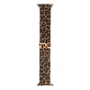 Apple Watch 38mm Zore KRD-01 Leopar Desenli Metal Kordon