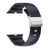 Apple Watch 42mm Zore KRD-145 Metal Tokalı Silikon Kordon