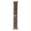 Apple Watch 44mm Zore KRD-01 Leopar Desenli Metal Kordon