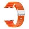 Apple Watch 44mm Zore KRD-145 Metal Tokalı Silikon Kordon