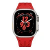 Apple Watch Ultra 49mm KRD-127 Metal Tokalı Silikon Kordon