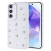 Galaxy A35 Kılıf Airbag Tasarımlı Simli Şeffaf Zore Kutup Kapak