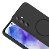Galaxy A55 Kılıf M-safe Şarj Özellikli Zore Meta Kapak