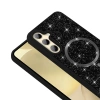 Galaxy S24 FE Kılıf Pırlanta Tasarımlı M-safe Şarj Özellikli Zore Mozaik Silikon Kapak