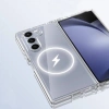 Galaxy Z Fold 6 Kılıf M-safe Şarj Özellikli Şeffaf Sert PC Zore Embos Kapak