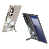 Galaxy Z Fold 7 Kılıf Kamera Korumalı Şeffaf Tasarımlı Zore Lego Standlı Kapak