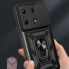 İnfinix Note 30 VIP Kılıf Magnetik Standlı Kamera Korumalı Zore Sürgülü Vega Kapak