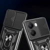 Xiaomi Poco X7 Pro Kılıf Magnetik Standlı Kamera Korumalı Zore Sürgülü Vega Kapak