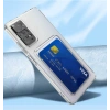 Xiaomi Redmi Note 11S Global Kılıf Kartlıklı Şeffaf Zore Setra Clear Silikon Kapak