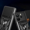 Xiaomi Redmi Note 14 4G Kılıf Magnetik Standlı Kamera Korumalı Zore Sürgülü Vega Kapak