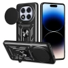 Xiaomi Redmi Note 14 Pro Plus Kılıf Magnetik Standlı Kamera Korumalı Zore Sürgülü Vega Kapak