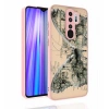 Xiaomi Redmi Note 8 Pro Kılıf Desenli Kamera Korumalı Parlak Zore Nora Kapak