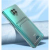 Xiaomi Redmi Note 9S Kılıf Kartlıklı Şeffaf Zore Setra Clear Silikon Kapak