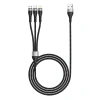 Zore ZR-43 3in1 USB-A to Lightning – Type-C – Micro Şarj ve Data Kablosu 20W 1.5M