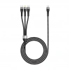 Zore ZR-45 3in1 USB-A to Lightning - Type-C - Type-C Şarj ve Data Kablosu 20W 1.5M