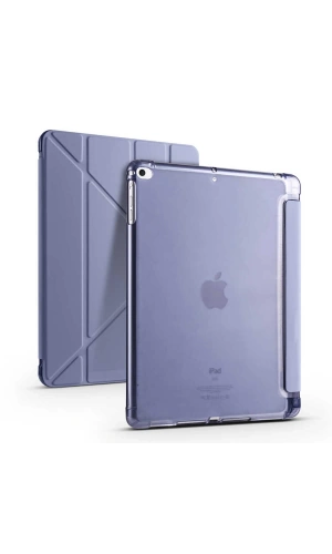 Apple iPad 9.7 2018 (6.Nesil) Kılıf Zore Tri Folding Kalem Bölmeli Standlı Kılıf
