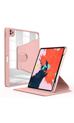 Apple iPad Pro 12.9 2022 M2 Kılıf Zore Nayn Dönebilen Standlı Kılıf