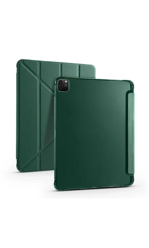 Apple iPad Pro 12.9 2022 M2 Kılıf Zore Tri Folding Kalem Bölmeli Standlı Kılıf