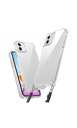 Apple iPhone 11 Kılıf Airbagli Takılabilir Askı Aparatlı Zore Snap Silikon Kapak