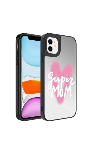 Apple iPhone 11 Kılıf Aynalı Desenli Kamera Korumalı Parlak Zore Mirror Kapak